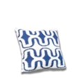 thumbnail image 1 of Blue Geometric Design Throw Sofa Pillow, 1 of 1