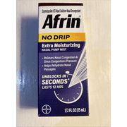 Afrin No Drip Pump Mist, Extra Moisturizing 15 mL (Pack of 11)