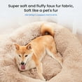 thumbnail image 4 of JOINSUN 24" Calming Dog Bed for Medium Dog/Cat, Small Donut Pet Bed, Soft Plush, Anti-Anxiety, Machine Washable, Brown, 4 of 8