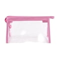 thumbnail image 2 of Linnome Transparent PVC Stationery Bag Waterproof Large Capacity Pencil Pouch - Clear Triangular Teens Pen Bag with Zipper & Loop - Exam Office Travel Makeup Organizer Case, 2 of 6
