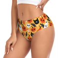 thumbnail image 3 of Custom Halloween Spooky Bats Lunar Pattern Brief Panties Women‘s Stretch Underwear, 3 of 7