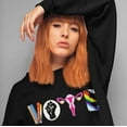 thumbnail image 3 of Vote 2024 Crewneck Sweater | Reproductive Rights, BLM, Banned Books, Activism, Decision 2024 Viral | 4 Colors, 3 of 10