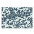 thumbnail image 1 of Japanese Wave Cutting Board, Hand Drawn Traditional Style Aquatic Doodle River Storm Retro Abstract, Decorative Tempered Glass Cutting and Serving Board, Large Size, Slate Blue White, by Ambesonne, 1 of 1