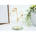 thumbnail image 3 of Matashi 24k Gold Plated Jewelry Stand – Elegant Floral and Butterfly Design Home Jewelry Display Stand for Hanging Earrings, Necklace, etc, 3 of 5