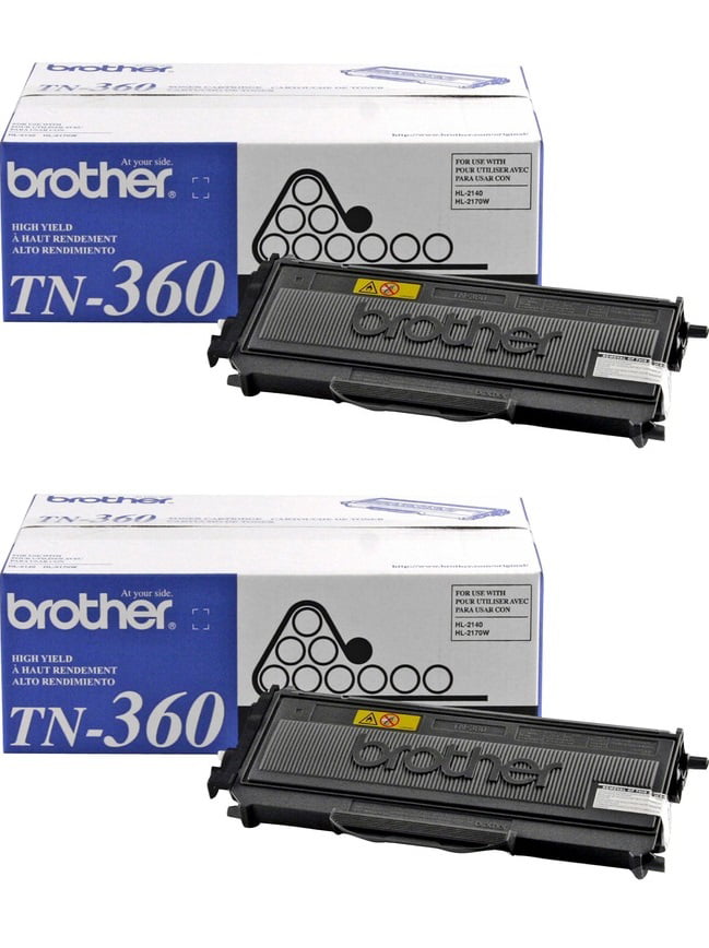 Black, 2-Pack GREENCYCLE 2600 Pages per Toner Cartridge Replacement Compatible for Brother TN360 TN-360 TN330 TN-330 Used in HL-2170W HL-2150N DCP-7045N DCP-7040 MFC-7840W MFC-7340 MFC-7345N