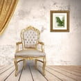 thumbnail image 3 of Fab Funky 15x18 Gold Ornate Wood Framed with Double Matting Museum Art Print Titled - Fan Palm 2, Green on White, 3 of 4