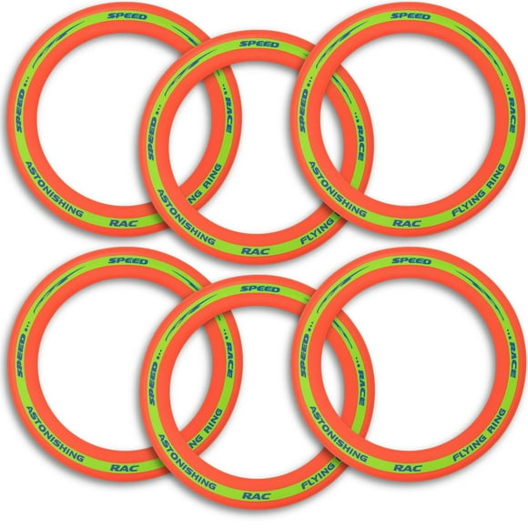 Juguete para exteriores Liberty Imports Flying Aero Discs, paquete de 6 unidades, 28 cm