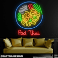 thumbnail image 2 of Craftnamesign Pad Thai Sign, Thailand Food Wall Decor, Restaurant Wall Art, 2 of 4