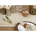 thumbnail image 5 of SARO 731.N1672B 72 in. Rectangle Hemstitched Linen Blend Table Runner - Natural, 5 of 5