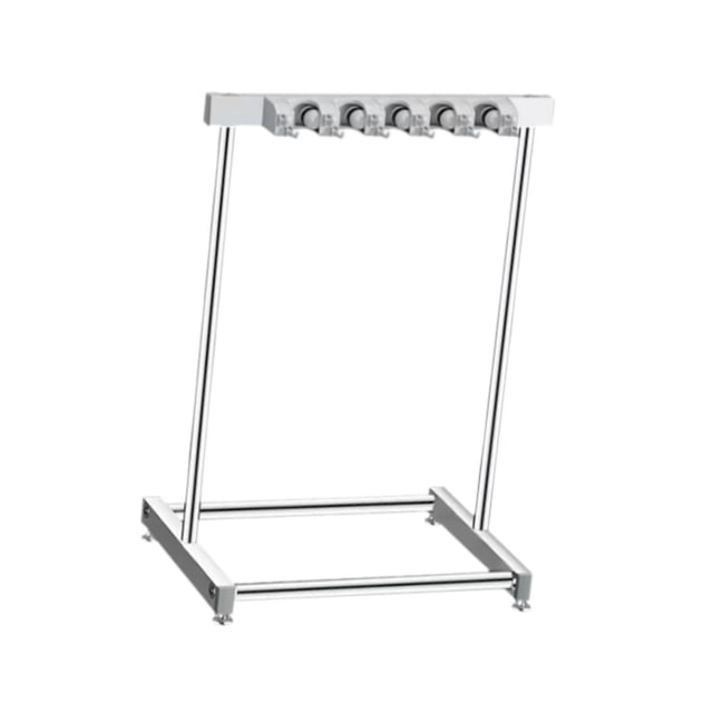 Organizador de escobas y trapeadores, colgador extraíble para organización y almacenamiento, soporte para escobas y trapeadores, soporte para garaje y Sostener 5 trapeadores