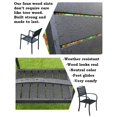 thumbnail image 4 of Oakland Living Splat Back Faux Wood and Steel 5 Piece Square Counter Height Patio Dining Set, 4 of 6