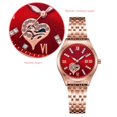 thumbnail image 3 of Reloj Con Banda De Acero Para Mujer, Reloj De Pulsera Con Banda De Acero Luminoso Para Mujer Con Calendario Para La Escuela, 3 of 7