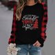 thumbnail image 1 of Pntutb Mujer Casual Sexy Moda Impresión Manga Larga Cuello Redondo Fruncido Pullover Blusa tops Pntutb Pntutb-3161, 1 of 5