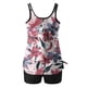 thumbnail image 3 of Trajes de Baño Modestos para las Mujeres Traje de Baño de Eslinga de Impresión de Hojas de Flores Multicolores, Cintura Alta Y Tops de Traje de Baño de Apoyo para las Mujeres, 3 of 6