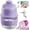 Single Purple, variant on Mini Food Processor Cordless, 250ml Small Garlic Chopper 1 Cup, Battery USB Rechargeable Electric Food Chopper Wireless, Portable Vegetable Meat Blender Mixer for Onion, Salad, Baby Food(Blue)