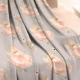 thumbnail image 3 of Princess Flower Dress Pattern Blanket,Comfortable Soft Lamb Wool Throw Blanket,All Season,Warm Lightweight Blankets for Sofa Bed Couch Living Room Chair,30"x40", 3 of 4