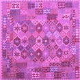 thumbnail image 1 of Ahgly Company Indoor Square Southwestern Purple Country Area Rugs, 4' Square, 1 of 4