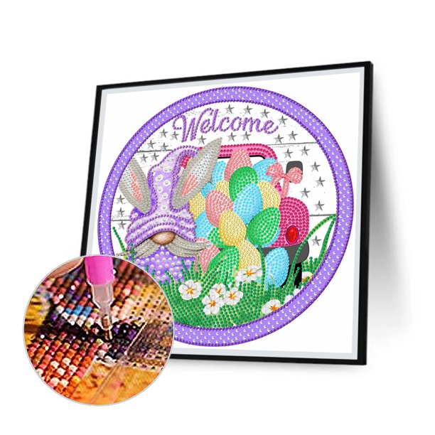 Cuadros Decorativos Spring Goblins 5D DIY Diamond Painting Arte de taladro parcial en forma especial (YXC382) Tmvgtek embutido en tela