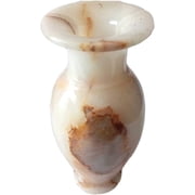 India Meets India Handicraft Flower Vase with Onyx Marble Decorative Home, Offices, Best Gifting, Made by Awarded Indian Artisan