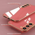 thumbnail image 4 of Compatible with Samsung Galaxy S23 Plus Case Silicone with Camera Protection, Samsung S23 Plus Phone Case Shockproof for Women Anti-Scratch Ultra Thin Plating Electroplate Soft Cases (Camellia Red), 4 of 13