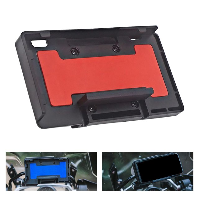 Soporte de navegación para cargador inalámbrico de motocicleta, soporte de montaje para teléfono GPS de carga rápida, para R1200GS R1250GS Adv. rojo Soledad Soporte de navegación