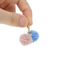 thumbnail image 3 of Unique Bargains 1 Pair Shoelace Charms Sparkly Fluffy Ball Decorative Shoe Clips Pink Light Blue, 3 of 5