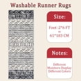 thumbnail image 6 of Hallway Runner Rug 2'x6' Washable Area Rugs Non Slip Laundry Rug Runner Floor Carpet Runners for Hallways Entryway Laundry Room Kitchen, 6 of 11