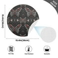 thumbnail image 3 of Butterflies Black Black Round Placemats Plate Mats 15 Inch Non-Slip Heat Resistant Washable PVC Set Indoor for Kitchen Dining Table 4PCs, 3 of 6