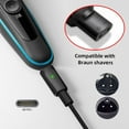 thumbnail image 3 of JSER 2pcs/lot USB Type-C to 2-Pin Adapter Power Charge Compatible with Braun Electric Hair Clipper Beard Trimmers Shavers, 3 of 9