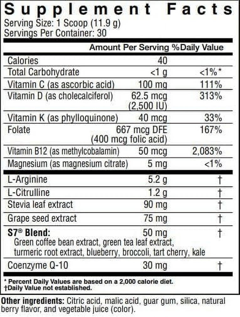 Cardio Defender - L-Arginine Powder with 5,200mg L-Arginine Per Serving- Heart Health Drink Mix