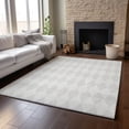 thumbnail image 6 of Addison Rugs Mayfield Washable Transitional Diamonds Ivory Rectangle Rug, 9' x 12', 6 of 6