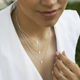 thumbnail image 3 of Turandoss 14K White Gold Plated Dainty Tiny Cross Choker Pendant Necklace for Women Faith Jewelry Trendy Personalizedt First Communion Christian Religious Gifts for Her Girls, 3 of 6