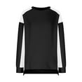 thumbnail image 4 of Enjoytime Winter Long Sleeve Shirts for Women Crewneck Color Block Printed Top Sportwear Casual Loose Fit Womens Shirts, 4 of 5