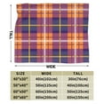 thumbnail image 3 of DouZhe Ultra-Soft Micro Fleece Lightweight Flannel Bed Blanket, Retro Scottish Red Plaid Print Cozy Warm Throw Blankets, 40"x30", 3 of 7