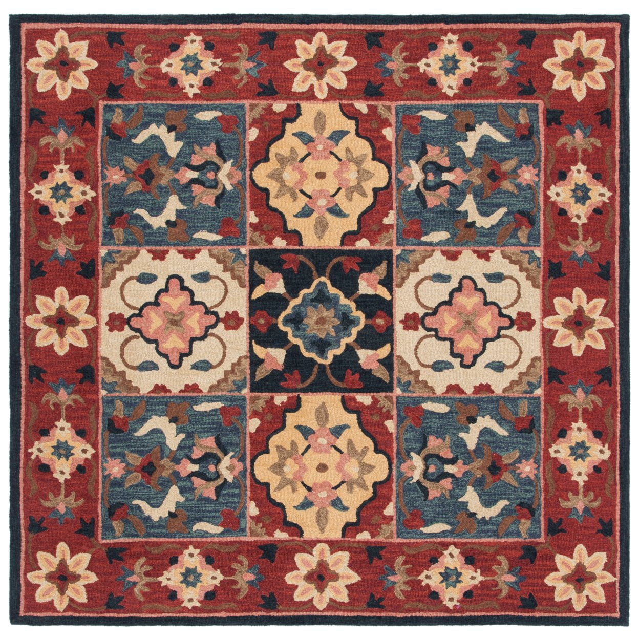 Safavieh  Handmade Aspen Masumeh Wool Rug 4'  x  6' 4' x 6',8' Square Handmade,Indoor Living Room,Bedroom,Dining Room Rectangle