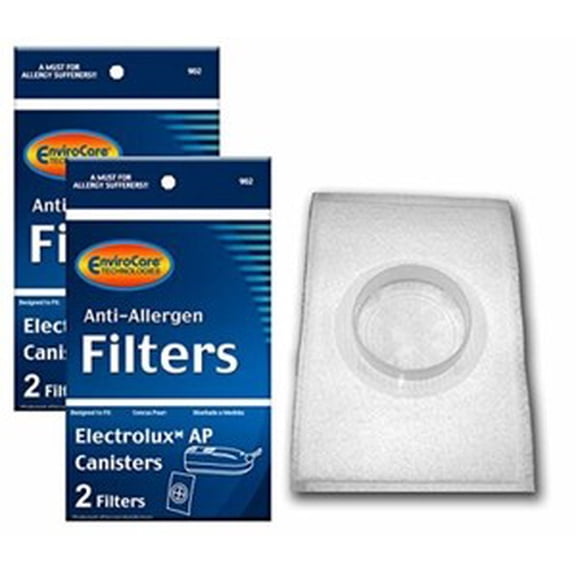 EnviroCare Replacement Premium Vacuum Filters for Compatible with Electrolux AP Canisters 4 Pack, 4, White, 4 Count 4 Filters