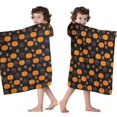 thumbnail image 4 of Halloween Pumpkin Paw Pattern Hooded Bath Towel，50"x30" for Ages 3 To 12 Kids, Quick Dry Lightweight Soft Microfiber Hood Beach Towel Cover Up for Kids, 4 of 7
