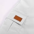 thumbnail image 5 of Rggeeun Toddler Boys Shorts Solid Color Cargo Elastic Waist With Flap Pockets Loose Fit Knee Length For Summer Playground Delicate Bottoms,White,7-8 Years, 5 of 6