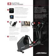 Life Fitness E3 Cross Trainer Elliptical Exercise Machine with Go Console