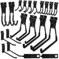 thumbnail image 1 of Ganchos Slatwall Klasit negros, paquete de 20 unidades, firmes y duraderos, 1 of 8