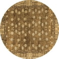 thumbnail image 1 of Ahgly Company Indoor Round Oriental Brown Traditional Area Rugs, 5' Round, 1 of 4