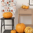 thumbnail image 5 of Fall Pumpkin Chair Covers Set of 6 Cozy Days Coffee Maple Leaf Nuts Vintage Chair Back Covers Stretch Removable Washable Slipcovers Protector for Dining Room Kitchen Party Decor, 5 of 5