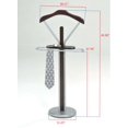 thumbnail image 3 of Kings Brand Furniture Wood & Metal Suit Rack Valet Stand with Thick Hanger, Bar, & Watch-Holder, 3 of 7
