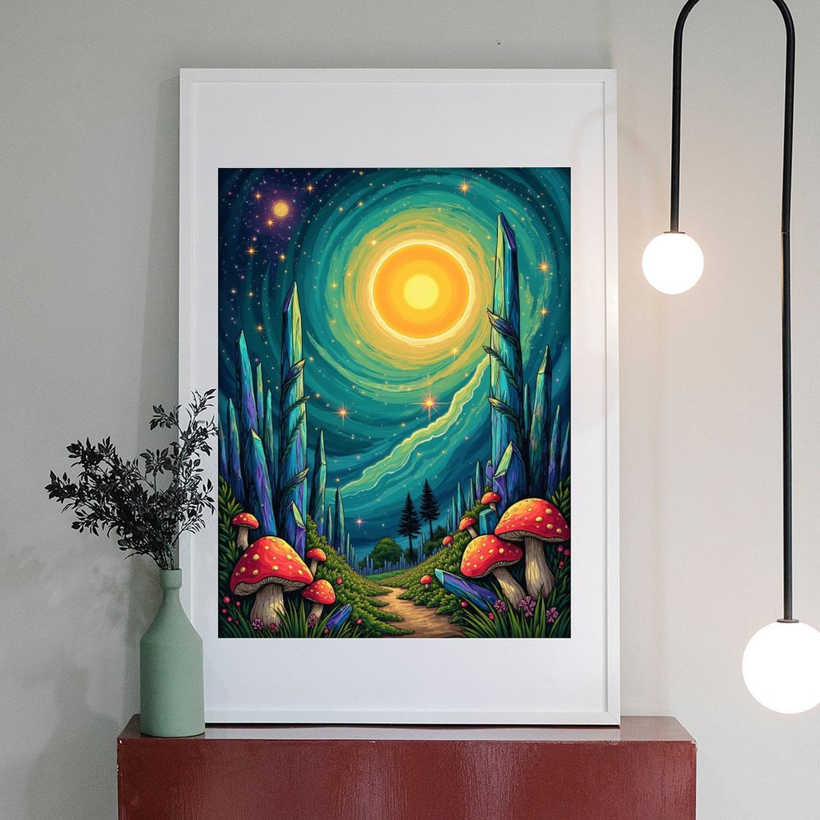 Diamond Art Kit for Adults, Tranquil Fantasy Forest Pathway Diamond Painting for Adults Beginners, 5D DIY Diamond Art Painting Kits, Colorful Diamond Painting Craft for Home Decor 12x16