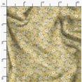 thumbnail image 2 of Soimoi Pure Silk Yellow Fabric By the Yard - 42 Inch Wide - Florals Print Fabric - Elegant and Timeless Patterns for Fashion and Home Decor Printed Fabric, 2 of 6