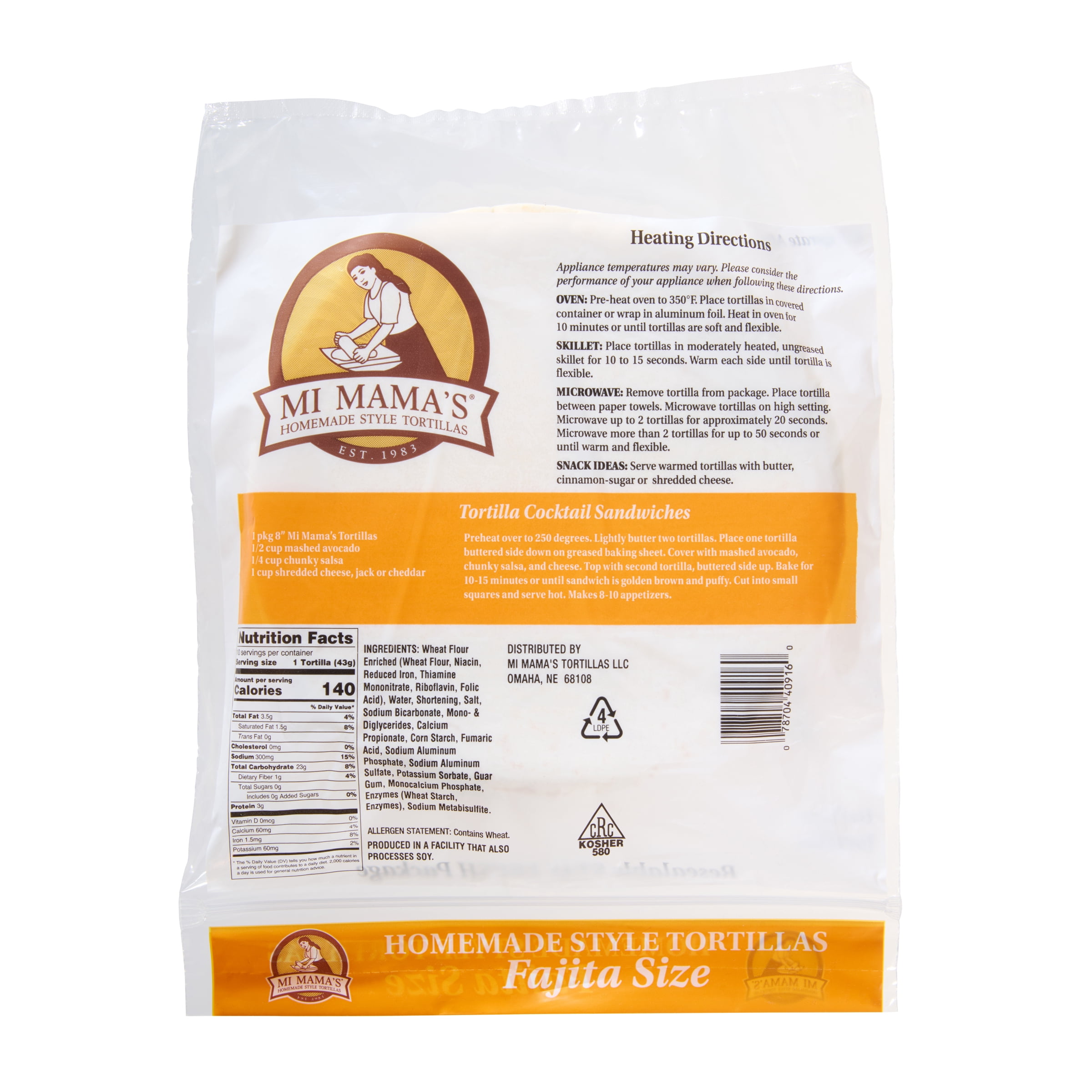 Mi Mama's Flour Tortilla, 10 ct, 16 oz