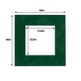 thumbnail image 3 of Treeline Suede Acid Free 16x16 Picture Frame Mats with White Core Bevel Cut for 12x12 Pictures -, 3 of 4