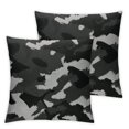 thumbnail image 2 of ARISTURING Throw Pillow Covers Modern Military Dark Grey Camo Black Modern Military Urban Repeat Gray Soldier Dark Army Backdrop for Couch Living Room Set of 2, 2 of 6