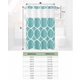 thumbnail image 6 of No Hook Shower Curtain with Snap in Liner, Abstract Geometric White Line Blue Texture Hotel Shower Curtains for Bathroom, Washable Shower Curtain Liner Set with Mesh Top Window, 66"x72", 6 of 6