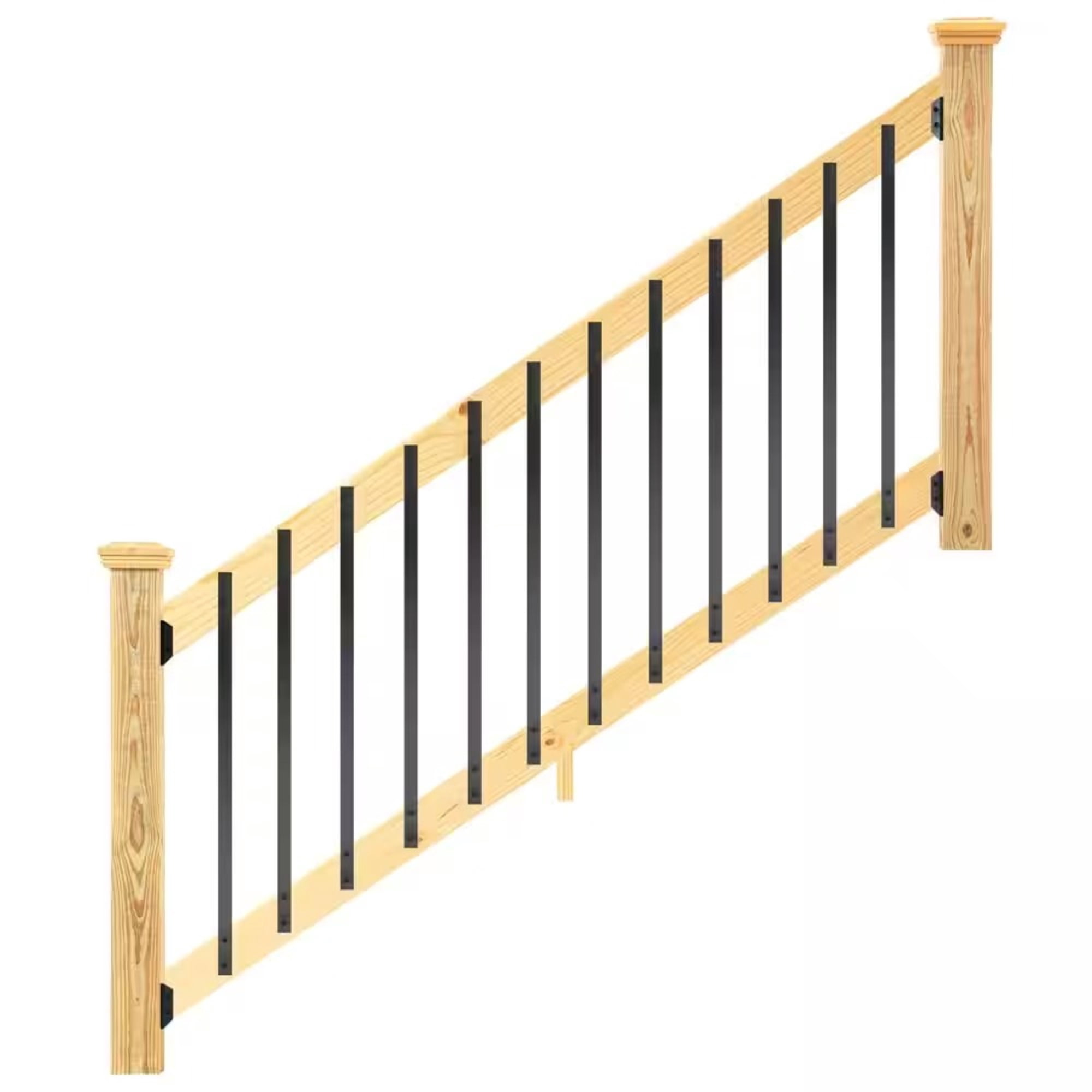 ProWood 6 ft. PressureTreated Wood Stair Railing Kit with Flat